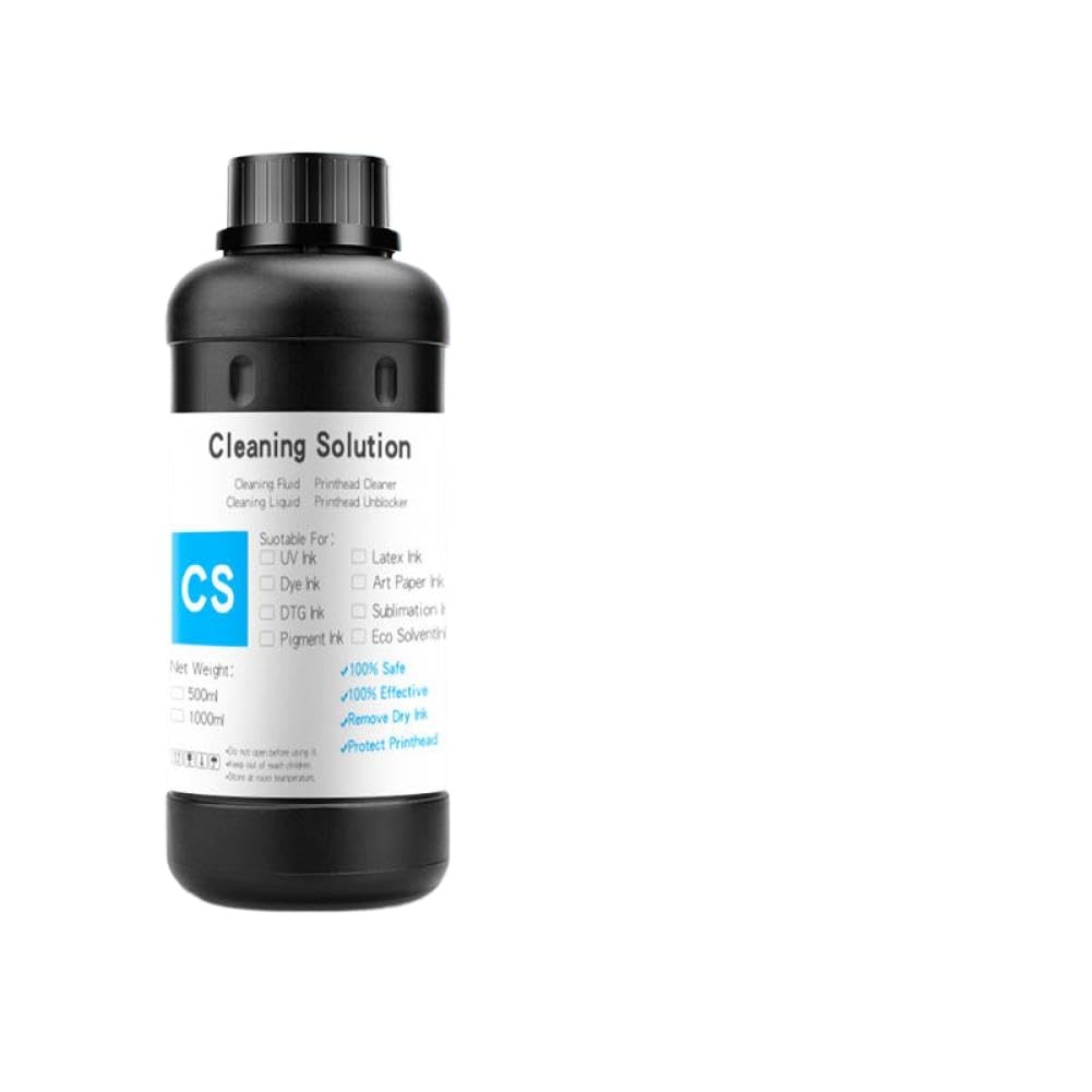 Solución limpiadora de Tubos de Cabezal de impresión de Tinta líquida de Limpieza de 500ml Compatible con Roland Mimaki Mutoh