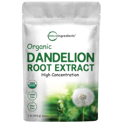 Organic Dandelion Root Tea Powder 1lb - Caffeine Free