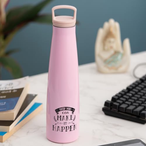 Image of CLAY CRAFT VACBOTT Sleeko Peppy Double Walled|18 Hours Hot and 24 Hours Cold Vacuum Insulated Flask 650ml, 1 Pcs, Steel Water Bottle for Office|Travelling|BPA-Free|BIS Certified|1Year Limited Warranty