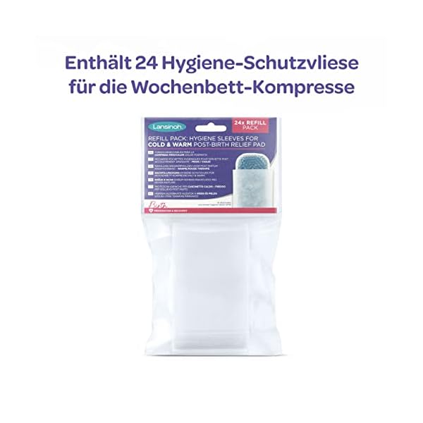 Lansinoh Nachfüllpackung Hygiene-Schutzvliese - 24 Stück - für Lansinoh Wochenbett-Kompresse Kalt & Warm – Bild 3
