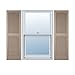 Ekena Millwork LL1C12X03800WI TailorMade Cathedral Top Center Mullion Shutters (Per Pair), 12" x 38", Wicker