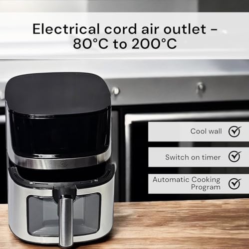 Friteuse à air 1500W Royal Swiss avec 8 programmes de cuisson tactiles - 5