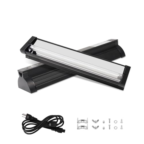 T5 UVB Light for Reptiles, 10.0 8W HO UVA UVB Reptile Light Fixture, 12 Inch Lamp Tube for Bearded Dragon, Tortoise, Lizards, Reptiles and Amphibians - image 8