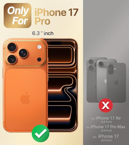 Image of SHIELDS UP for iPhone 17 Pro Back Cover Case with Stand, Phone Case Clear with Double Ring Holder [Adjustable & Foldable] Shockproof Protective Cover for iPhone 17 Pro 6.3 inch - Clear