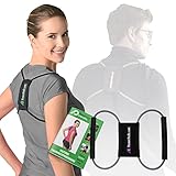 Posture Medic Rücken Geradehalter für Herren & Damen mit ÜBUNGSHEFT (9 Größen, 2 Stärken) - Haltungskorrektur gerader Rücken - Schultergurt/Rückengurt
