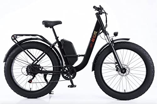 AB Elite 26 Inch Fat Tire Electric Bike 48V 17.5AH 1000W Motor Snow Electric Bicycle with Shimano Speed Mountain Electric Bicycle Pedal Assist Lithium Battery Disc Brakes