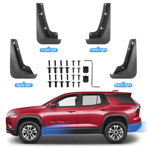 Image of Car Mud Flaps Splash Guards Mudflaps for Chevrolet Chevy Equinox 2025 2026 (NOT Fit Equinox EV) Auto Exterior Accessories Tire Mudguards Wheel Inner Fender Liner Guard Flap Fenders Accessory