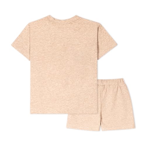 Image of ARIEL Baby Boys & Baby girls Cotton Printed Round Neck Half Sleeve T-shirt & Short Summer Clothing Sets