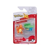 Juego oficial de figuras de batalla Pokémon – Incluye 2 figuras detalladas: Charmander and Lotad, perfecto para fans y coleccionistas