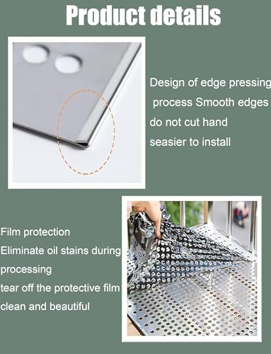 Plaque métallique industrielle en acier inoxydable durable pour protection et ventilation - 4
