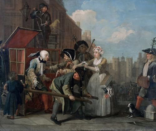 Poster Impression Toile A Rake's Progress Iv William Hogarth 60x90cm