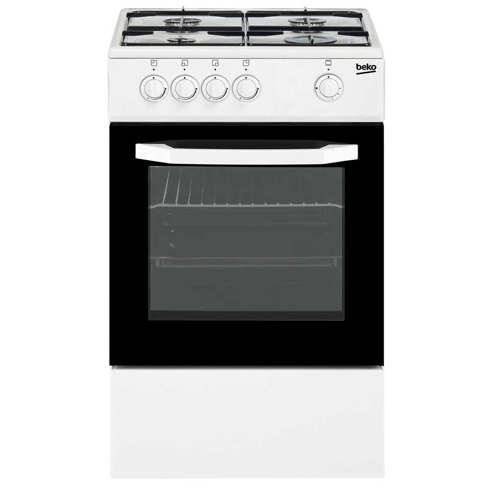 Beko Csg 42009 Dw Natural Gas Kitchen Stove With 4 Ovens One Size