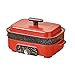 HSLMDSD Garnki, 4.5L Shabu Shabu Pot, Nonstick Patelnie, Wiele Wielofunkcyjne, Dla Shabu Shabu/Red