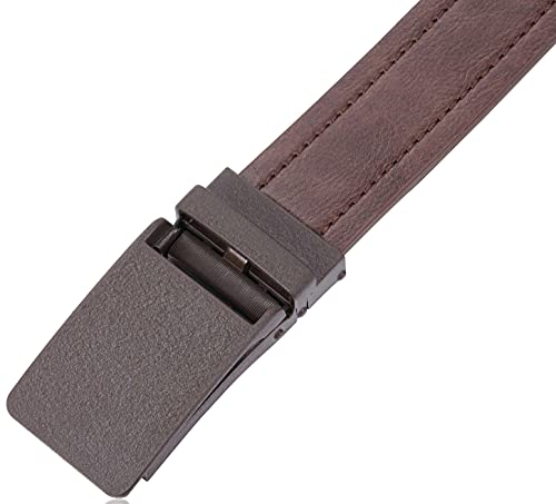 Image of Marino Men's Comfort Click Ratchet Belt Casual Leather Belt for Men - Automatic Linxx Buckle, 1 3 /8 inch Wide - Elegant Gift Box