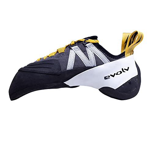 Evolv Shaman Lace Climbing Shoe - Gold/Grey/White 8