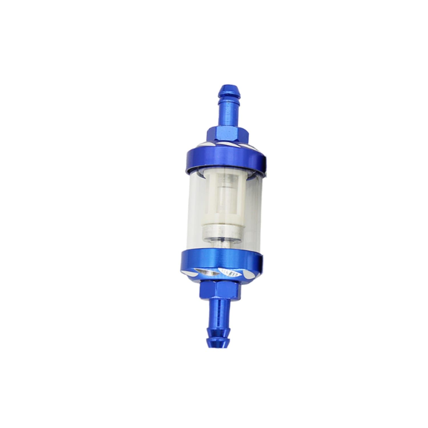 Metal End Caps Motorcycle Fuel Filter Blue Compact | Construction Visibility Installation Metal Compact Blue-image-33