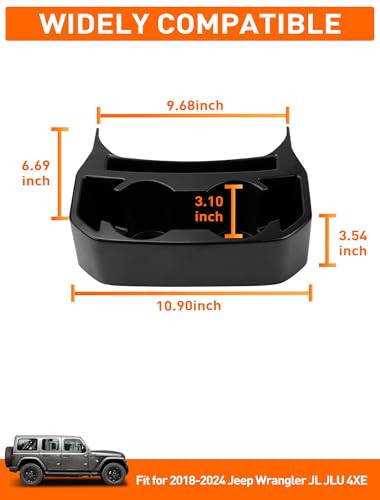 Portavasos trasero para asiento Jeep Wrangler JL 2018-2024 miniatura 5