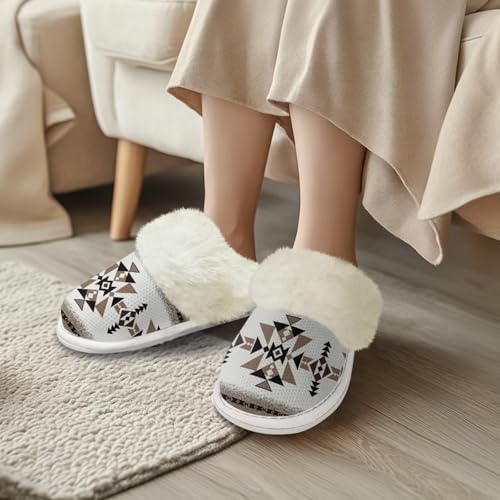 Memory Foam Women's House Slippers Warm Winter House Shoes Comfy Indoor Fuzzy Home Slippers3