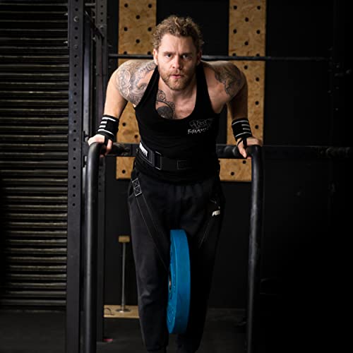 Gravity Fitness 4-in-1 Weightlifting Belt for Strength Workouts - Heavy Duty Nylon Dip Belt for Squat, Pull Up, Sled Pull Belt for Gym, Calisthenics & Resistance Training Accessories - Image 6