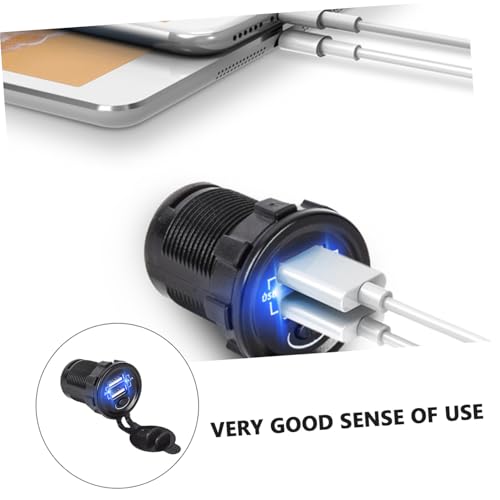 Cargador rápido para PC y móvil con doble USB UKCOCO para coche 7