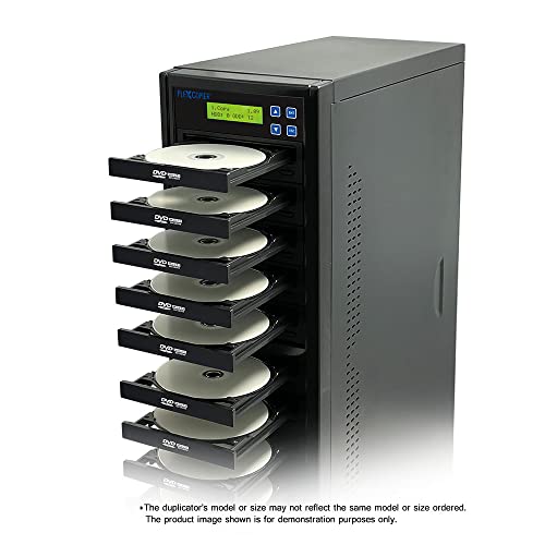 PlexCopier 24X SATA 1 to 11 CD DVD M-Disc Supported Duplicator Writer Copier Tower with Free DVD Video Copy Protection