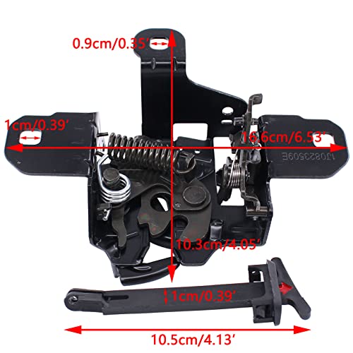 Motorhaubenschloss Motorhaubenverriegelung Motorhaubenschloß Motorhaube Schloss Klappenschloss mit Griff vorne für Golf IV 4 1J1 Cabriolet 1E7 Variant 1J5 Bora 1J2