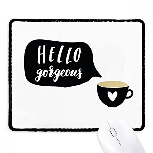 Mousepad gamer negro con borde cosido antiderrapante de lona