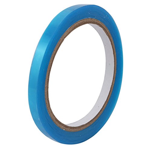 Aexit Easy-clear Single Electrical equipment Sided PET Film Tape Transparent Blue 50M Long 8mm Wide