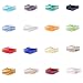 LONGWIN Lot 1600pcs 3x5mm Bicone Loose Crystal Beads Jewelry Making Supplies Findings Spacer (Color 8)