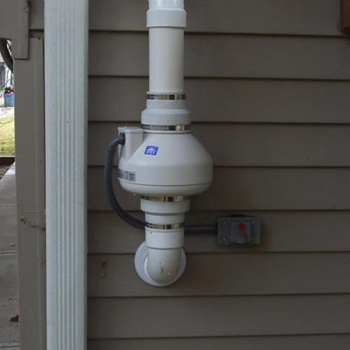 Image of RadonAway RP145C Radon Fan P /N 23030-1 Inlet /outlet Diameter of 4.5