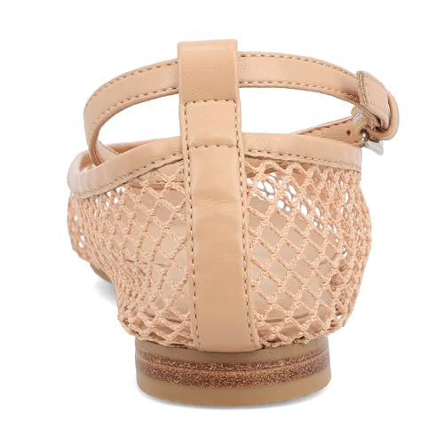 MIA Womens Roz Ankle Strap Ballet Flats Casual - Beige - Size 9 M3