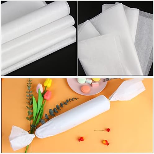 VEYLIN White Tissue Paper, 40 Tissue Paper Sheets for Packing Wrapping Gifts, 50 X 70CM