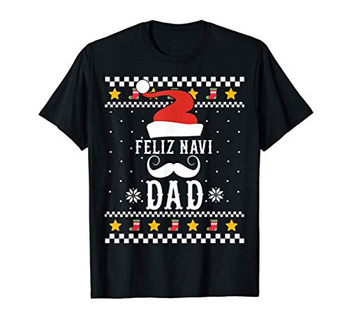 FELIZ NAVI DAD! Feo suéter navideño Camiseta
