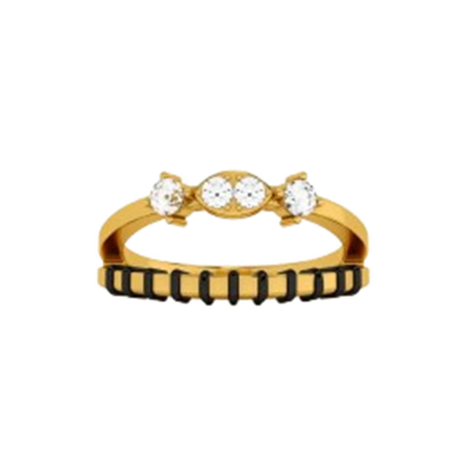 palmonas Elegant 925 Sterling Silver Mangalsutra Ring for Women-picture-11