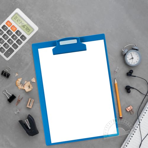 Image of Cubic Blue Exam Board - Unbreakable A4 Writing Pad & Clipboard for Students, Competitive Exams & Office Use