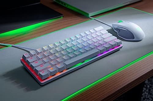 Razer Huntsman Mini - Mercury Edition - 60% Optical Gaming Keyboard (Linear Red Switch) - FRML Packaging view 2