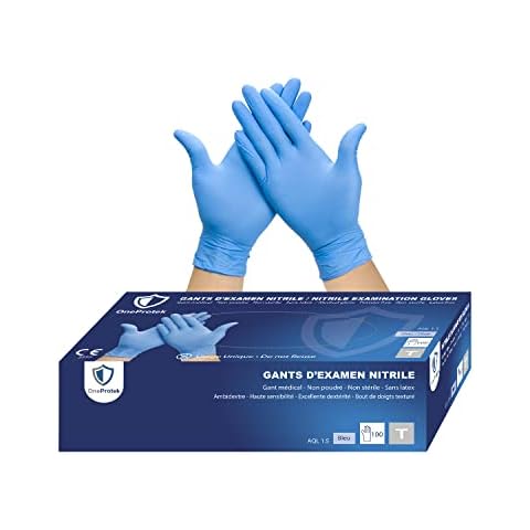 OneProtek - Guantes nitrilo desechables Talla M Cover