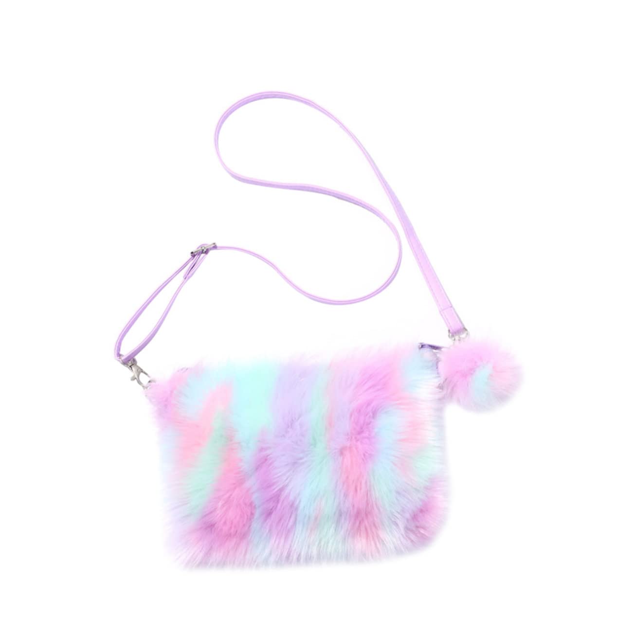 OasisgaloreOasisgalore 1pc Plush Shoulder Bag Fuzzy Unicorn Shoulder Bag for Girls and Women Crossbody Bag for Women Shoulder