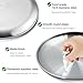 neotidy Stainless Steel Kids Plates (2 Packs), 9 Inches 8/18 Food Grade Metal Plate for Kids Toddlers & Babies, Unbreakable Silver Steel Plates for Camping, Dinner Outdoor Use Dishwasher Safe