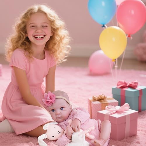 Milidool Reborn Baby Dolls - 20-inch Cute Soft Vinyl Realistic Baby Doll Real Life Baby Dolls with Complete Accessories Perfect for Cuddling, Playtime, and Gift Giving — view 3