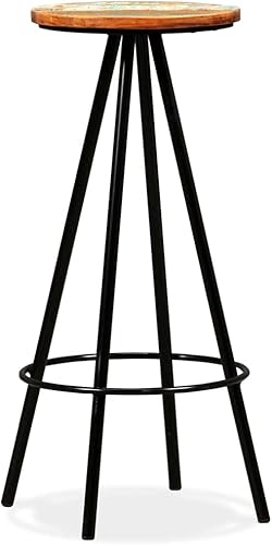 Miniatura 2 de FUDUGEHMIOFWFJJ bar Chairs,barstools,bar stools Set of 3,bar Table,sillas para barra de cocina,Bar Stools 2 pcs Solid Reclaimed Woodbar Stool,bar