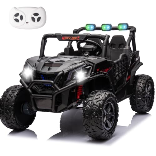 4WD UTV 24V Ride On Toys for Big Kids Ride On 2 Seater Ride On Toys Kids | 2 Seater Ride On Car for Kids Side-by-Side UTV Electric Cars for Kids Electric Ride Car Ride On Toys for Kids 4-8