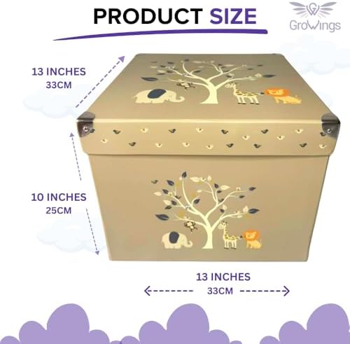GroWings Baby Keepsake Box - Large Memory Storage for Newborns, Suitable for Boys and Girls, Strong, Durable, and Collapsible Gifts — 사진 6