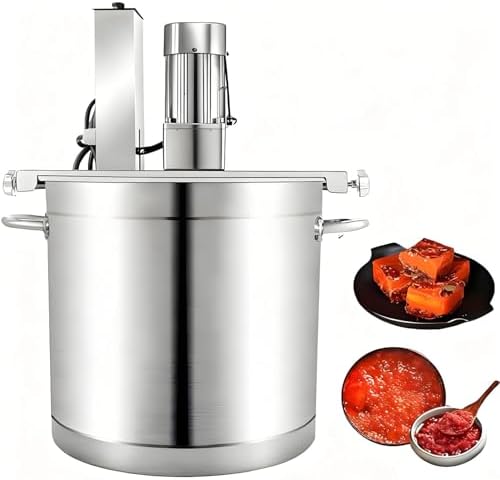 Commercial Stainless Steel Food Mixer & Hot Pot Seasoning Sauce Machine, 120/180/250W, 20L Capacity, Ideal for Restaurants, Hotels, and Food Processing Plants