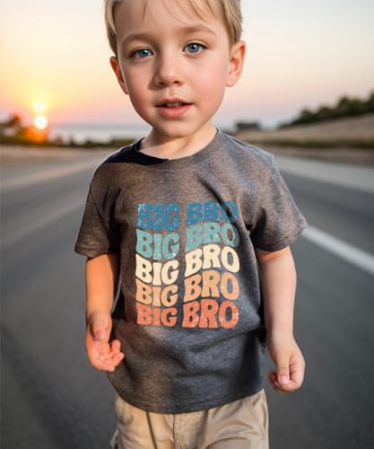 Camiseta Big Brother para bebês meninos camiseta de algodão manga curta infantil anúncio de bebê rou