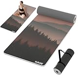 【Premium Quality Material】HAHE POE yoga mat is a truly eco-friendly and odorless option. It is softer, lighter, more flexible and more comfortable than TPE yoga mats.You’ll love the extra comfort it brings to your yoga practice 【Sticky Non-slip Textu...