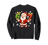 Funny Gen Alpha Slang 6 7 Christmas Santa Six Seven Xmas 67 Sweatshirt