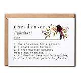 GoGi93Art Gardener Card - Funny Definition Card - Gardener Greeting - Happy Anniversary - Birthday Celebrate - Gift For Special Occasion