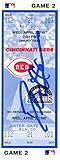 Deion Sanders Signed Cincinnati Reds 4/2/1997 vs Rockies Ticket BAS
