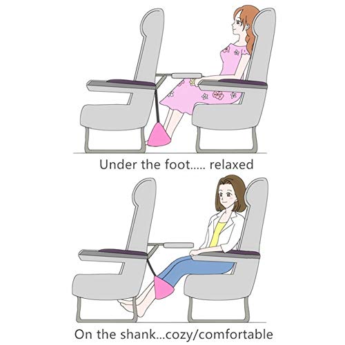 DYWOZDP Sleepy Ride – Repose-pieds d'avion fabriqué en mousse à mémoire de forme de qualité supérieure – Accessoires de voyage en avion – Offre détente et confort pour les longs voyages – vue 4